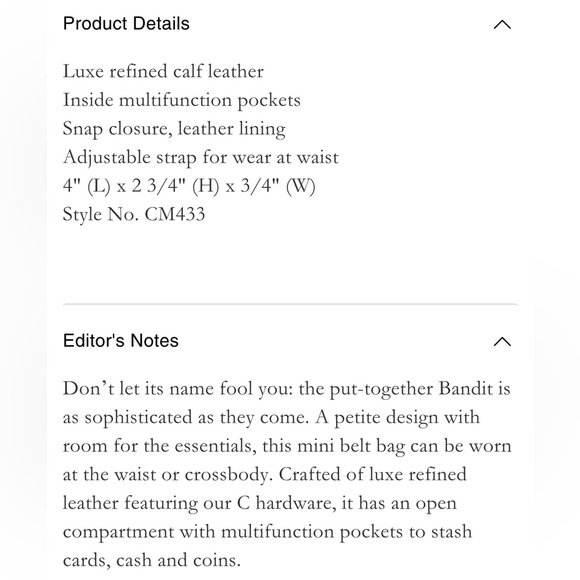 Coach 1941 Bandit Card Case Belt Bag in Brass/Tan Luxe Refined Calf Leather NWT - Picture 13 of 15